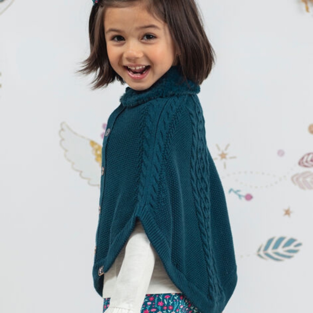 French brand Sergent major green poncho